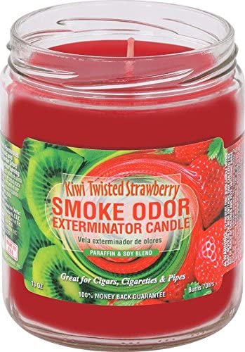 Smoke Odor Exterminator 13 oz Jar Candle Kiwi Twisted Strawberry