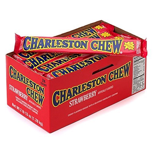 Tootsie Roll Charleston Chews, Strawberry, 1.875 Ounce Bars (Pack of 24)
