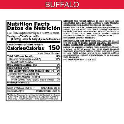 Pringles Potato Crisps, Lunch Snacks, On-the-Go Snacks, Scorchin’ Buffalo, 5.5oz Can (1 Can)