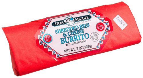 Don Miguel Shredded Beef & Cheese Burrito, 7-Ounce Individually Wrapped Packages [Pack of 12]