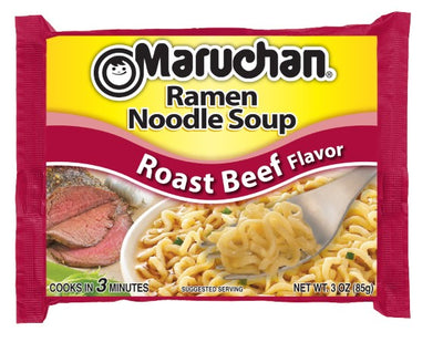 Maruchan Ramen Noodles Roast Beef, 3 Ounce Bag