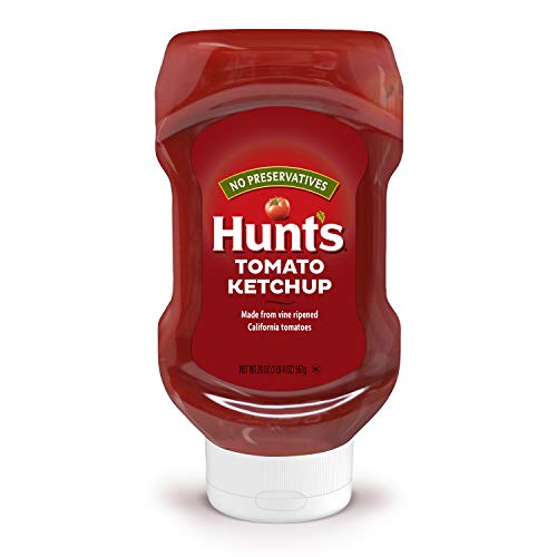 Hunts Tomato Ketchup, 20 oz. Squeeze Bottle (Pack of 12)