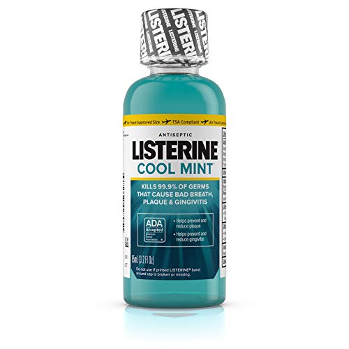 Listerine Cool Mint Antiseptic Mouthwash Travel Size, 3.2 oz