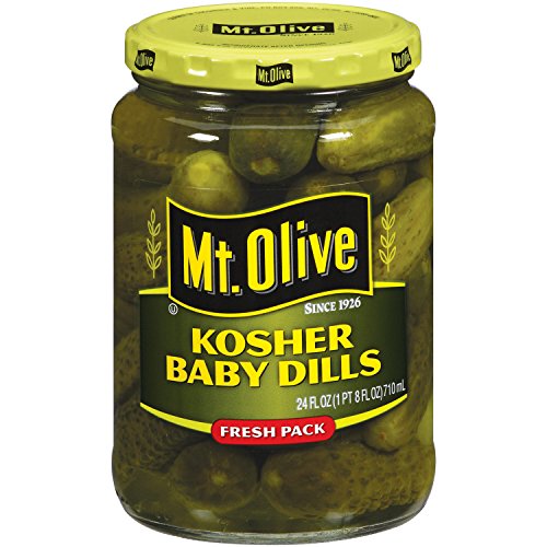 MT. Olive Kosher Baby Dills Fresh Pack Jar, 24 oz