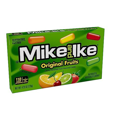 Mike and Ike Candy, Original Fruits, 4.25oz Theater Box, (Pack of 12)