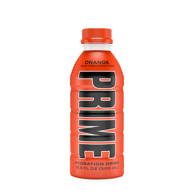 Prime Hydration with BCAA Blend for Muscle Recovery Orange (12 Drinks, 16 Fl Oz. Each)