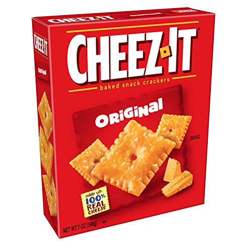 Cheez-It Original Cheese Crackers - School Lunch Food, Baked Snack, Kosher, Kid Snacks (7 oz Box)