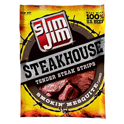 Slim Jim Steakhouse Strips, Smokin? Mesquite, 3.15-Ounce