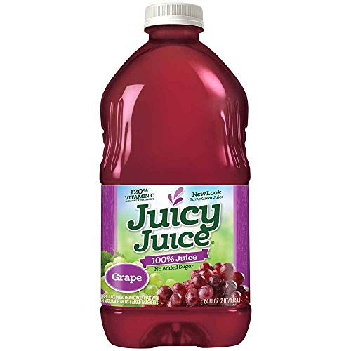 Juicy Juice Grape Juice Multi Serve Bottle, 64 Fluid Ounce