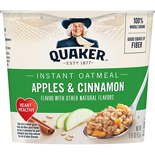 Quaker, Instant Oatmeal Express, Apples & Cinnamon, 1.51 Oz