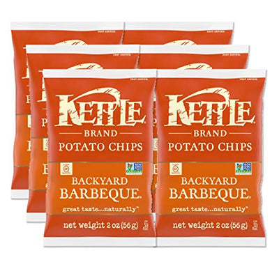 Kettle Brand Potato Chips, Backyard Barbeque, 2 Oz (Pack of 6)
