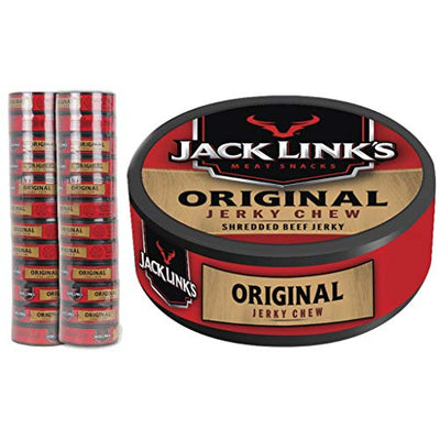 Jack Link's Jerky Chew Original 0.32 oz. Shredded Beef Jerky 100% Beef 12-Cans