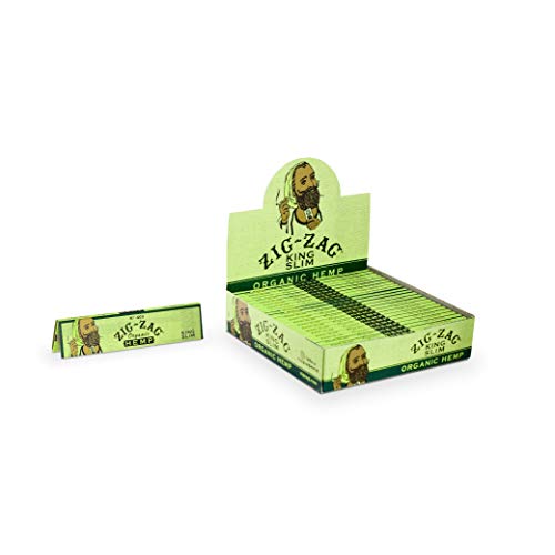 Zig Zag Rolling Papers King Slim Organic Green (24 Booklet Carton)