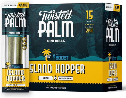 Twisted Palm Natural Pre-Wrapped Palm Leafs 15-Count Wholesale Display