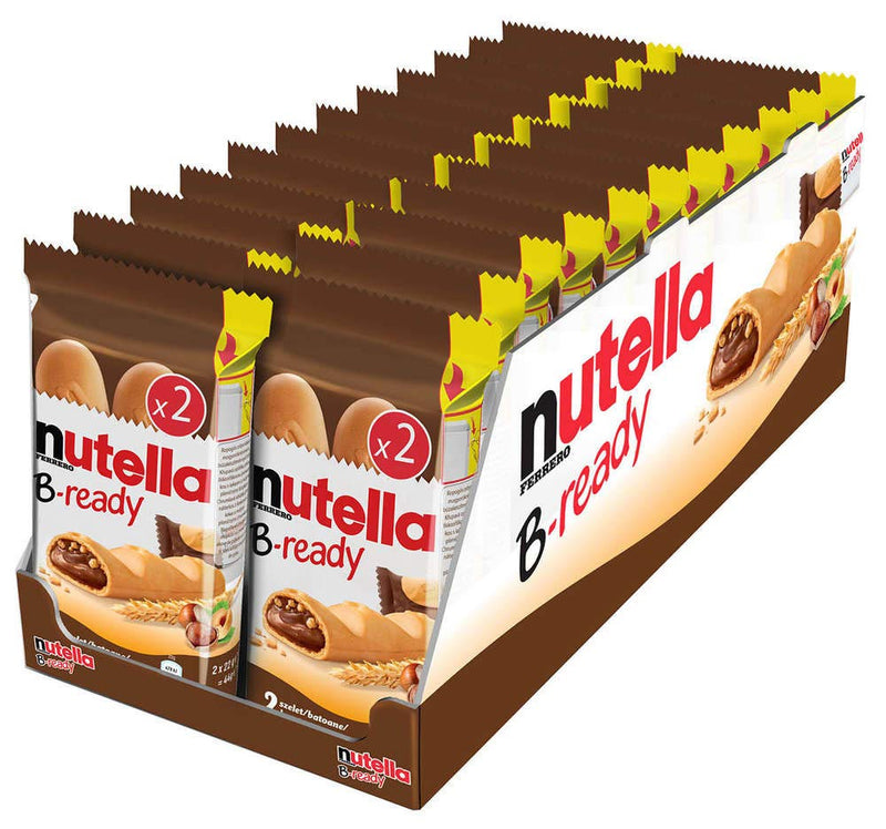 Nutella B-ready Wafer filled with Nutella 32 pieces 2 Count Per Pack (Pack of 16)