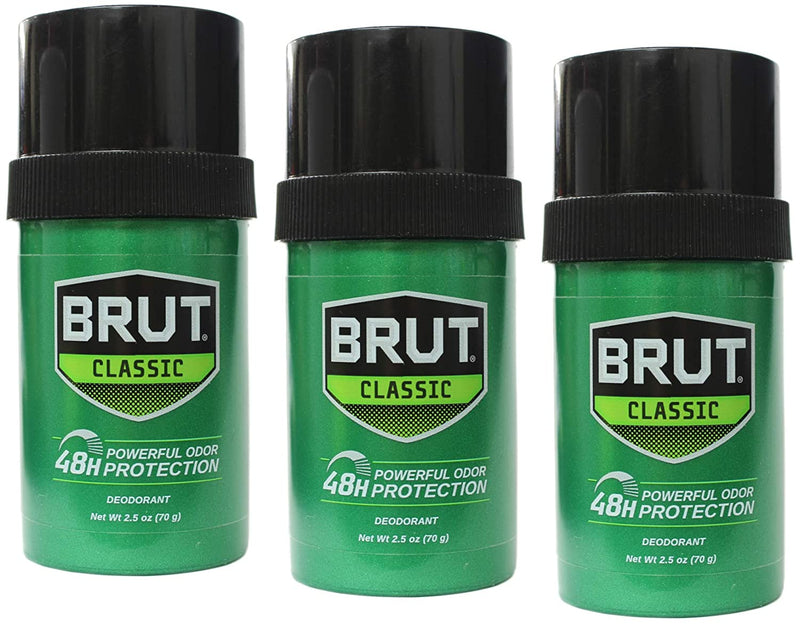 Brut Deodorant 2.25 Ounce Round Solid Classic [Single]