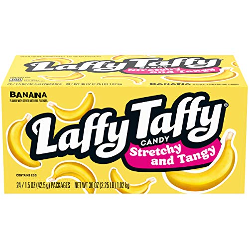 Laffy Taffy Stretchy & Tangy Banana, 1.5 Ounce, Pack of 24