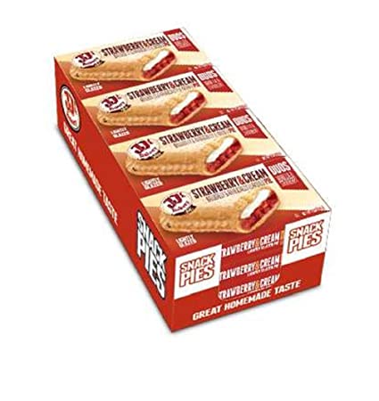 JJ's Bakery Lightly Glazed Snack Pies 4oz (Strawberry & Cream)