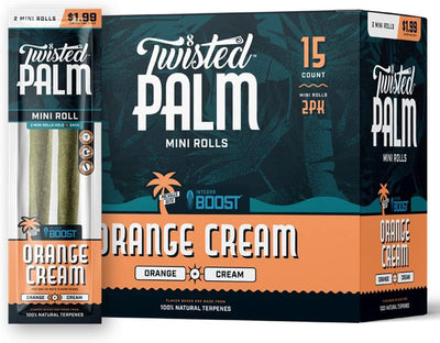 Twisted Palm Natural Pre Wrap Palm Leafs | 2 Mini Roll Packs | 15ct Display