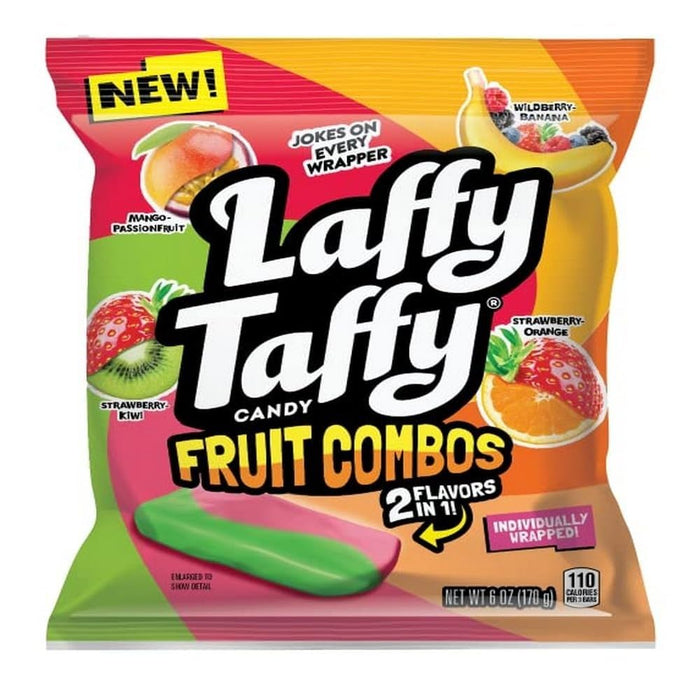 Laffy Taffy Fruit Combos Individually Wrapped Candy 6-Ounce Wholesale Bag