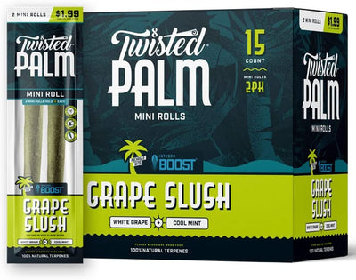 Twisted Palm Natural Pre Wrap Palm Leafs | 2 Mini Roll Packs | 15ct Display