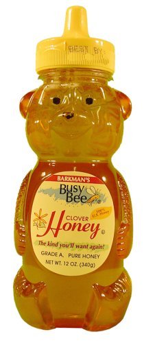 Busy Bee Squeeze Bear Clover Honey, 12 oz (1-Bottle)