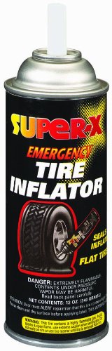 Super-X 659 Emergency Tire Inflator - Tip Applicator - 12-Ounce Aerosol Can
