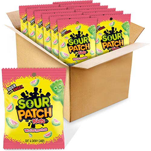 Sour Patch Kids Sweet and Sour Gummy Candy Watermelon, 5-Ounce,