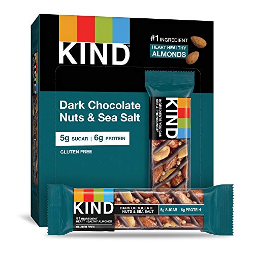 KIND Bars Dark Chocolate Nuts & Sea Salt Gluten Free 1.4 Ounce (12 Count)