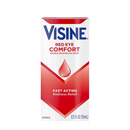 Visine Red Eye Comfort Redness Relief Eye Drops to Help Relieve Red Eyes 0.5 fl. oz