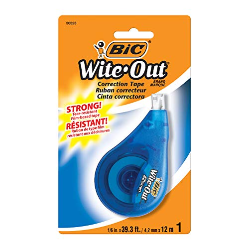 Bic Wite Out Correction Tape, 1 Tape