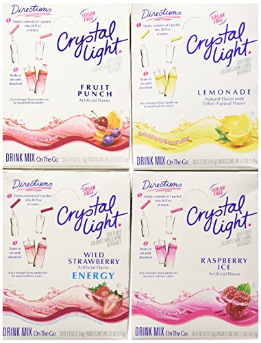 Crystal Light Variety Pack Drink Mix (120 Packets, 4 Boxes of 30)