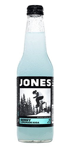 Jones Soda Co. Cane Sugar Berry Lemonade Soda 12oz (12-Bottles)