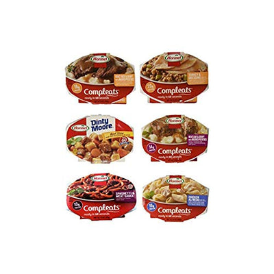 Hormel Compleats Meals - Variety Flavors (6 Count - 7.5 to 10 Ounce Microwavable Bowls)