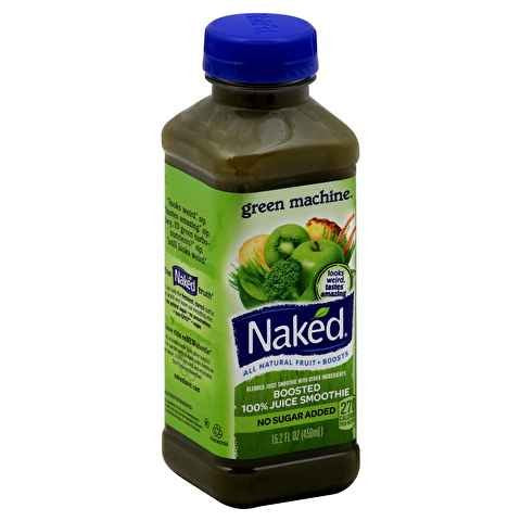 Naked SMOOTHIE, GREEN MACHINE NO-SUGAR-ADDED PLASTIC BOTTLE 100% JUICE