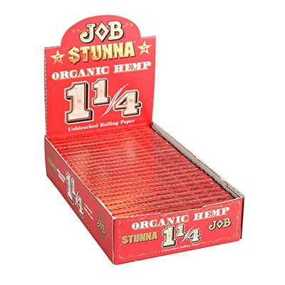JOB $tunna Limited Edition Unbleached Organic Hemp Cigarette Rolling Paper 1 1/4 (78mm) - Pack of 24