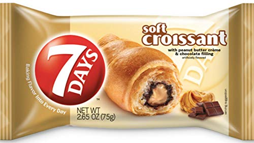 7 Days Soft Croissant Peanut Butter & Chocolate 2.65 oz (6-Pack)