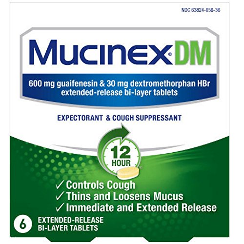 Mucinex DM 12 Hour Expectorant and Cough Suppressant Tablets 6 Count Wholesale