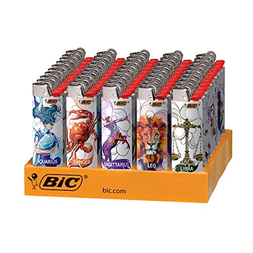 BIC Special Edition Astrology Series Lighters, 50-Count Tray