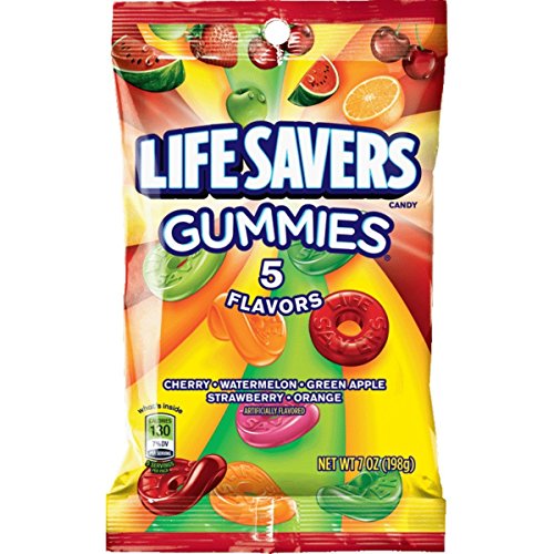 LifeSavers LIFE SAVERS 5 Flavors Gummies Candy Bag 7 ounce, Five Flavor
