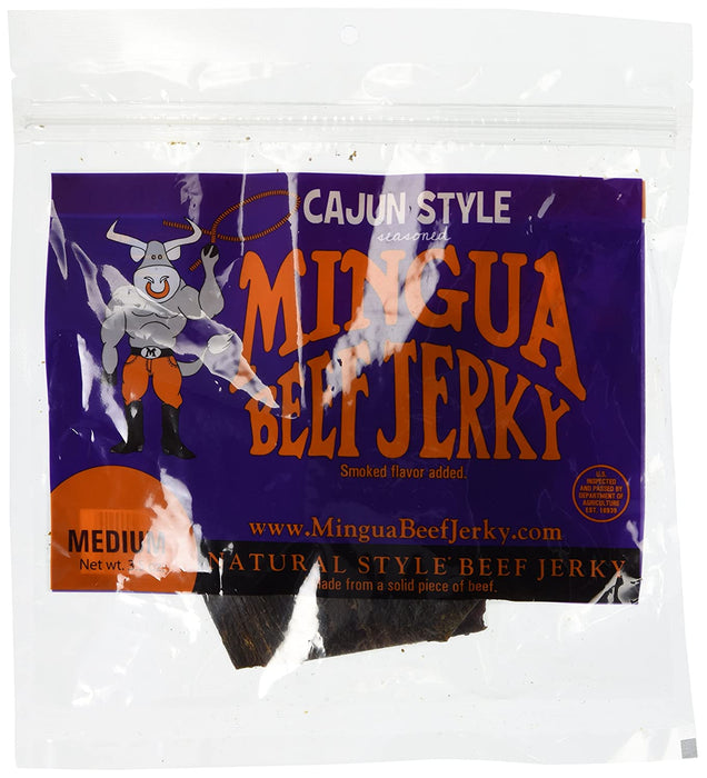 Mingua Jerky Cajun 3.5 oz Single Bag