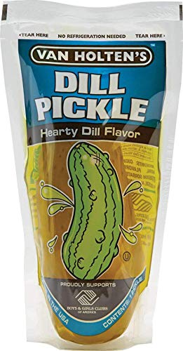 Van Holten's Pickle In-a Pouch Variety Pack, 12 pickles, 3 of each Flavor of Kosher, Dill, Hot & Spicy and Sour Ready to Eat Single Serve Pickles