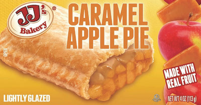 JJ's Bakery Lightly Glazed Snack Pies 4oz (Caramel Apple)