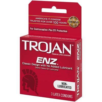 Trojan Regular - Non Lubricated Condoms, 3 Count