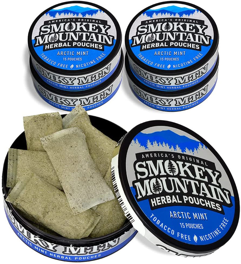 Smokey Mountain Pouches Nicotine-Free and Tobacco-Free (Arctic Mint)