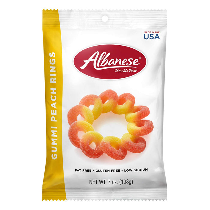 Albanese Peach Ring Peg Bag 7 oz Single Bag