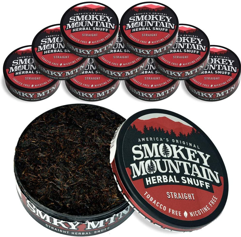 Smokey Mountain Herbal Snuff Nicotine-Free and Tobacco-Free (Straight)