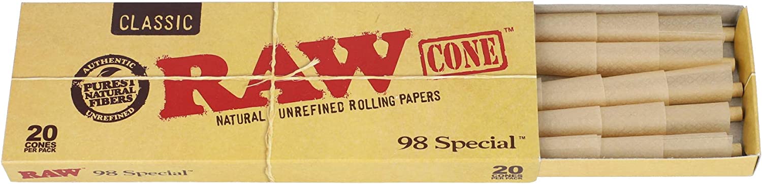 RAW Cones 98 Special 20ct (Pack of 12)