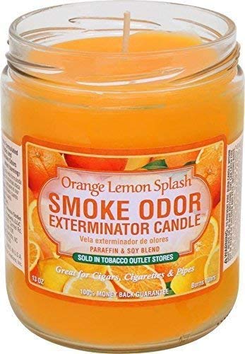 Smoke Odor Exterminator 13 oz Jar Candle Orange, Lemon Splash