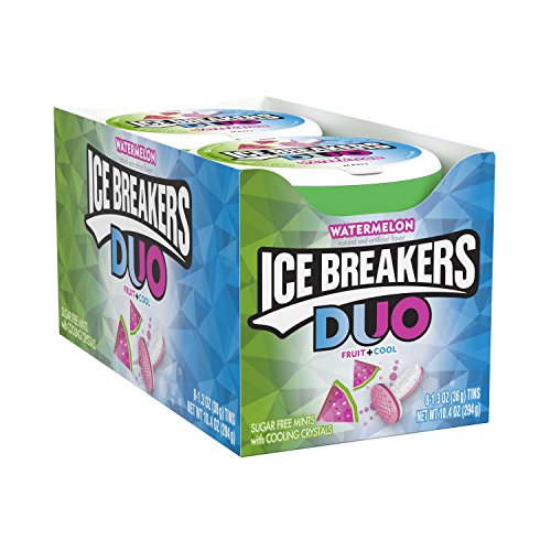 Ice Breakers Duo Sugar-Free Watermelon Mints 1.3oz 8-Pack Wholesale